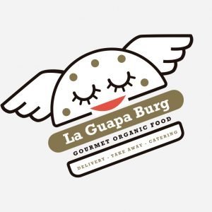 logo la guapa burg blanco