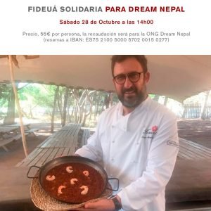 Invitación Fideuà solidària para Dream Nepal en Kauai de Gavà