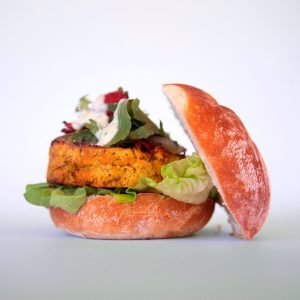 hamburguesa de falafel