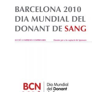Portada Dosier Dia Mundial del donant de sang
