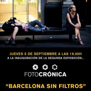 Flyer para expo Fotocrónica en Mercat Princesa del Born