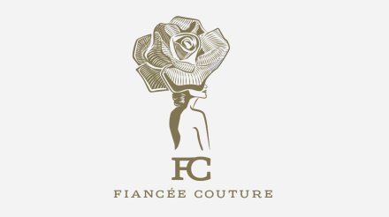 Logo Fiancée couture dorado