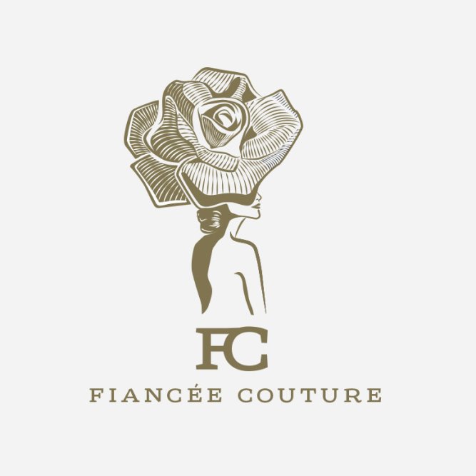 Logo Fiancée couture dorado