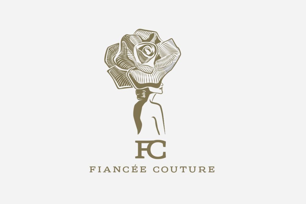 Logo Fiancée couture dorado