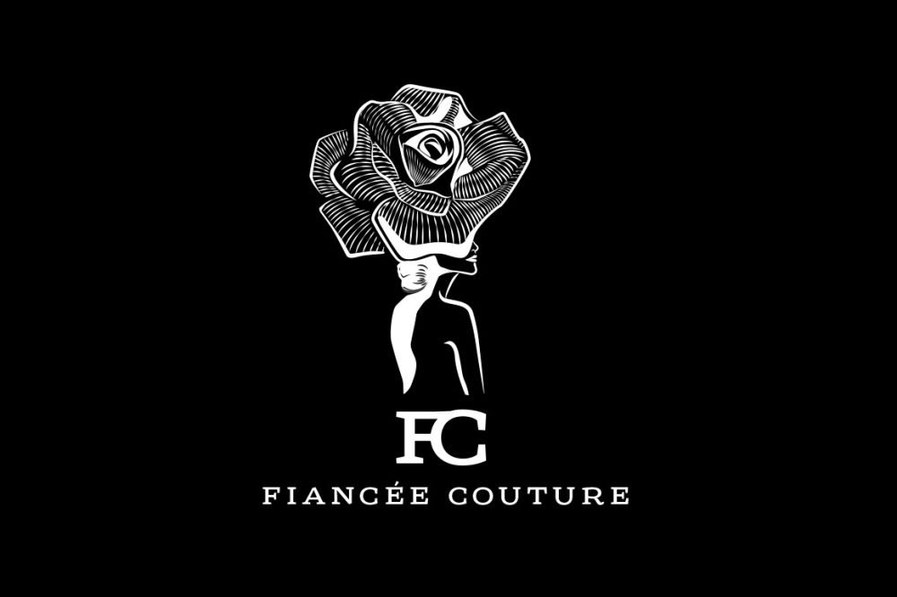 Logo Fiancée couture negativo