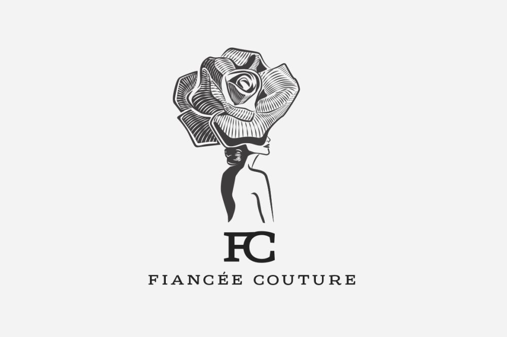 Logo Fiancée couture negro